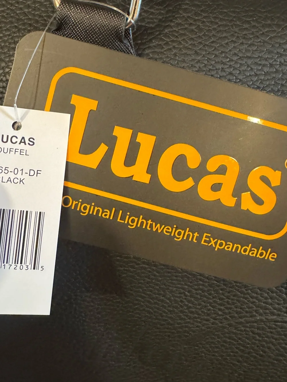 NWT! LUCAS LUGGAGE x HARD ROCK HOTEL CASINO Black Pebbled Weekender Travel Bag